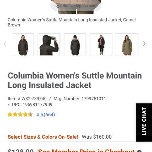 Columbia Green Ski Jacket with Fur Hood BNWOT ( Not ever worn once) - Picture 2 of 8